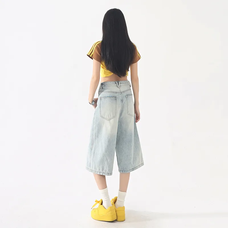Jenna Chun Denim Shorts Women's-5