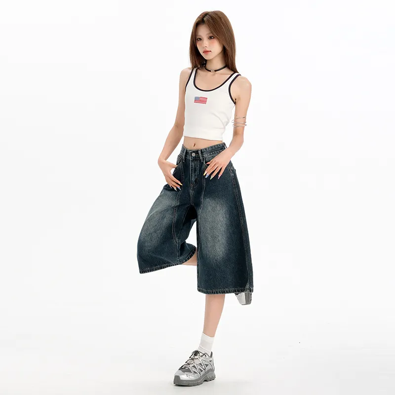 Jenna Chun Denim Shorts Women's-3