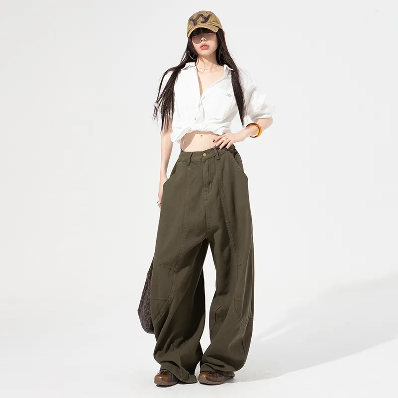 Jenna Chun Jeans Women's Olive Green-6