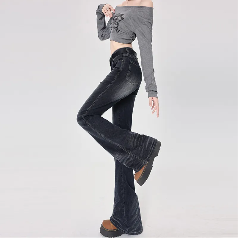 Jenna Chun Jeans Women's Water Pressure Blue Gray-2