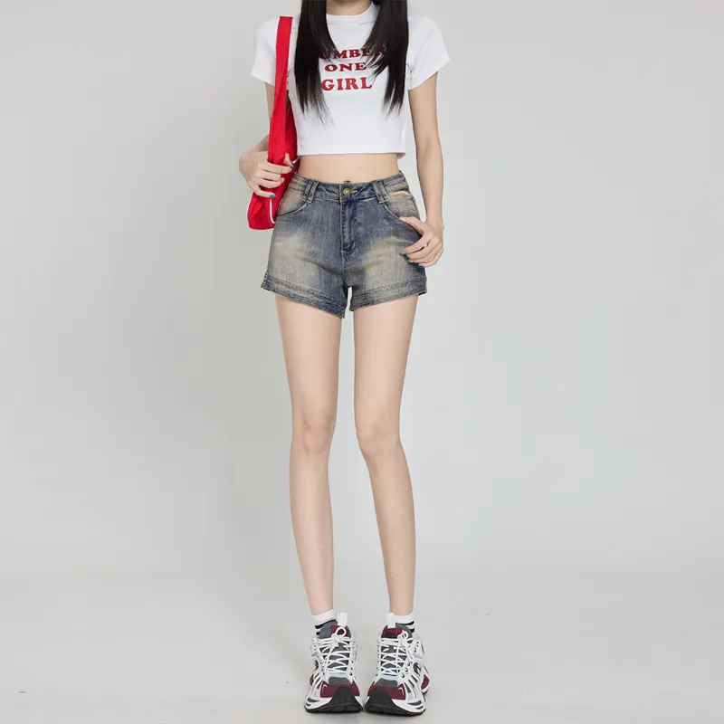 Jenna Chun Denim Shorts Women's-10