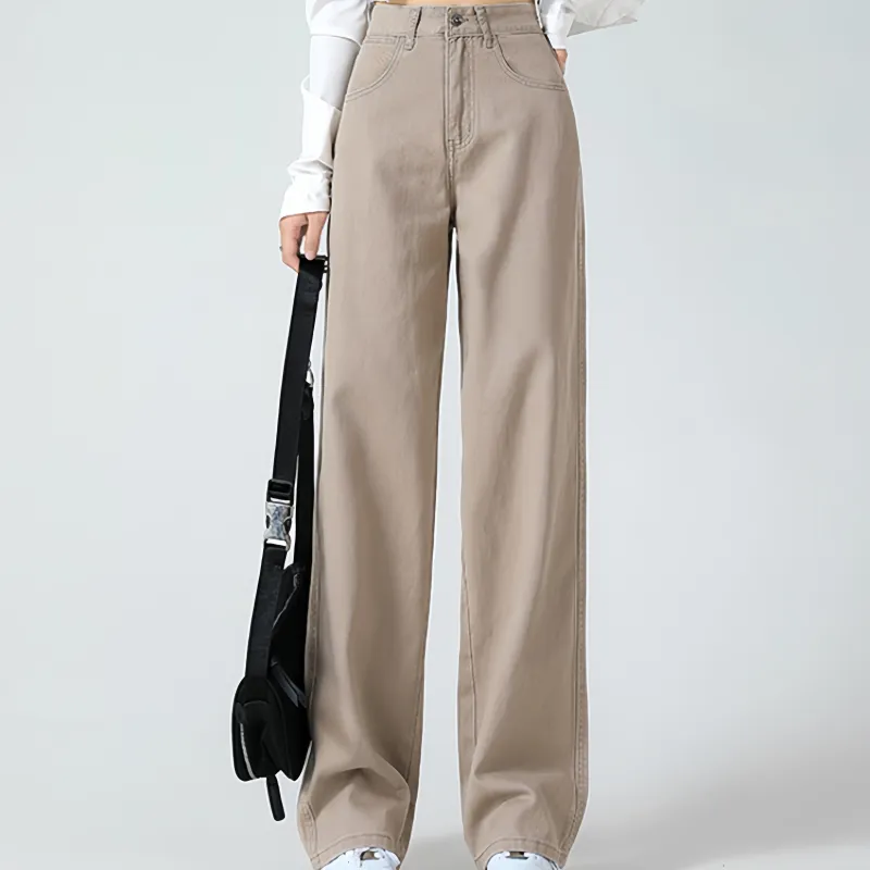 Jenna Chun Jeans Women's Khaki-1