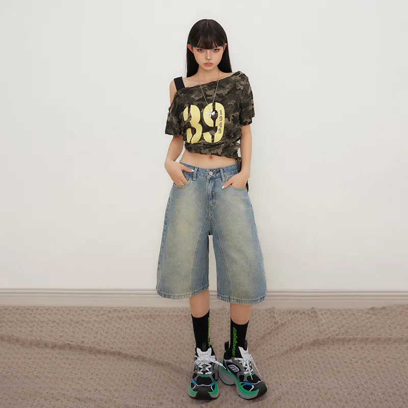 Jenna Chun Denim Shorts Women's-2