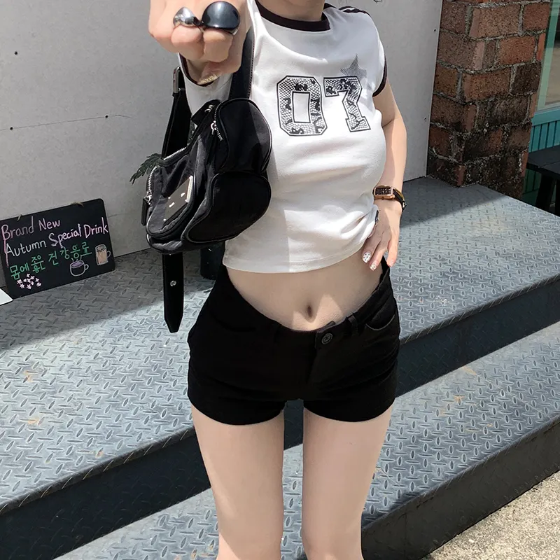Jenna Chun Denim Shorts Women's-5