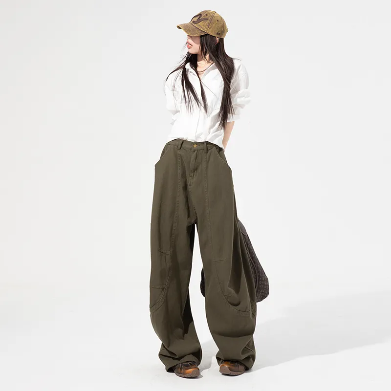 Jenna Chun Jeans Women's Olive Green-4