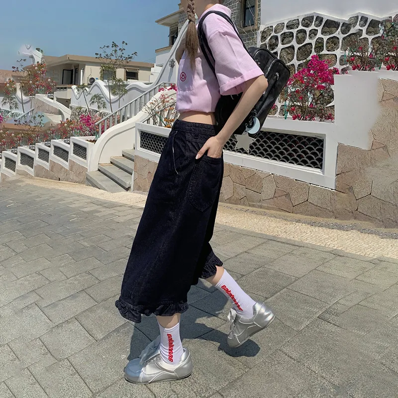 Jenna Chun Denim Shorts Women's-4