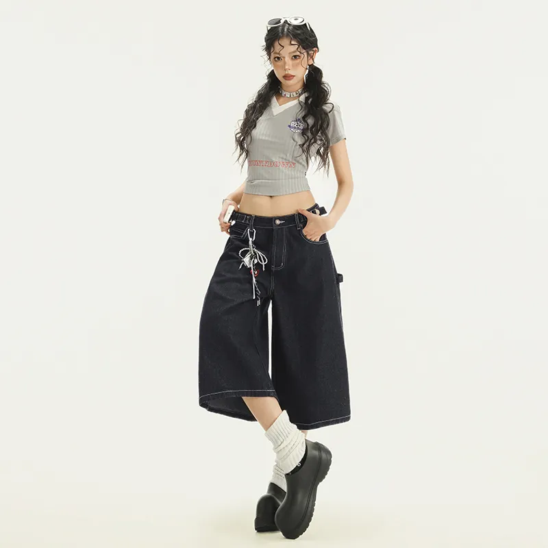 Jenna Chun Denim Shorts Women's-3