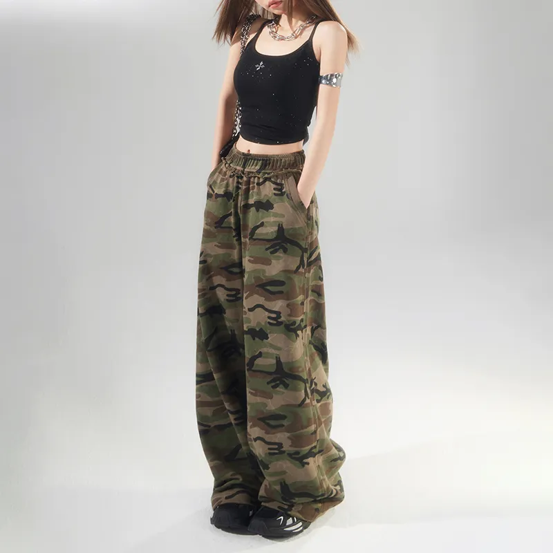 Jenna Chun Casual Pants Women's Camouflage-5