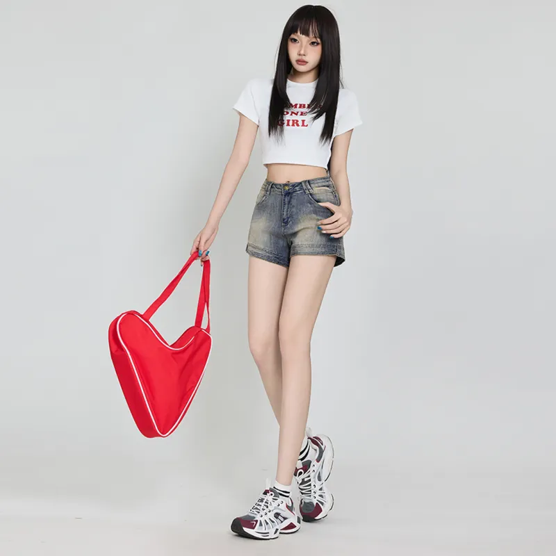 Jenna Chun Denim Shorts Women's-11