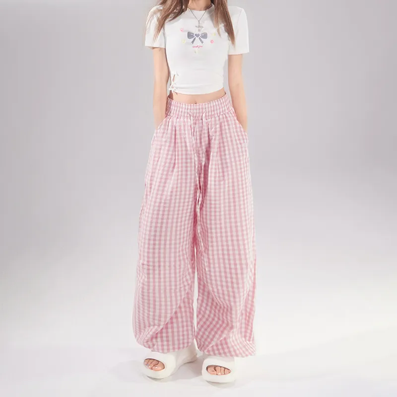 Jenna Chun Casual Pants Women's Pink-2