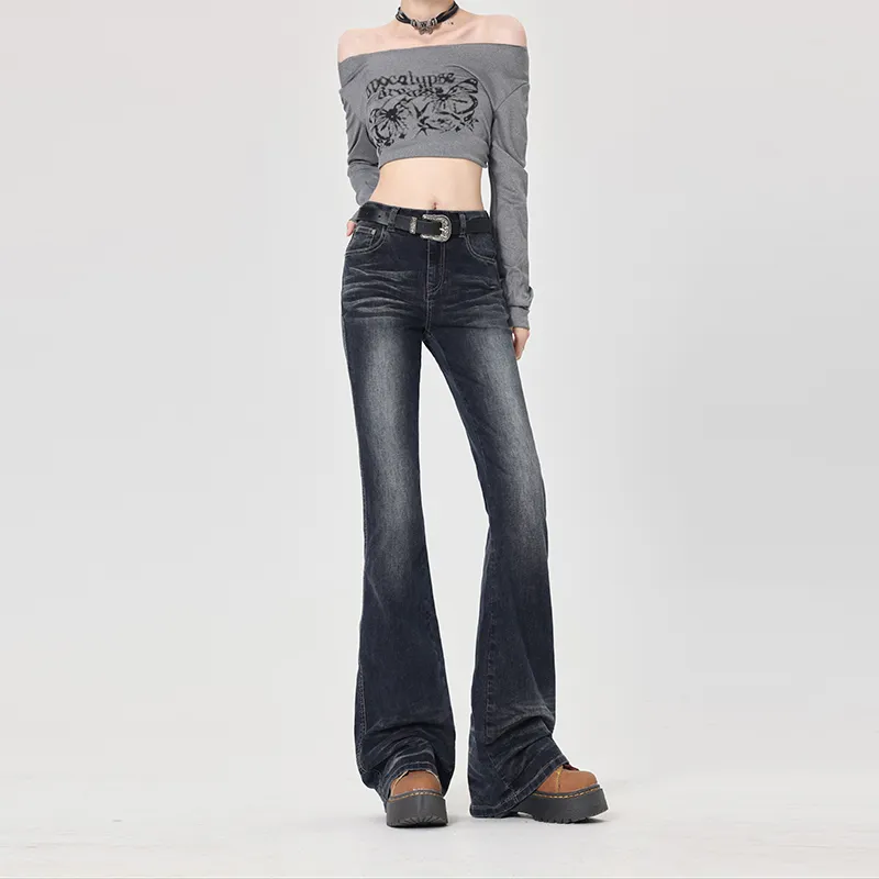 Jenna Chun Jeans Women's Water Pressure Blue Gray-3