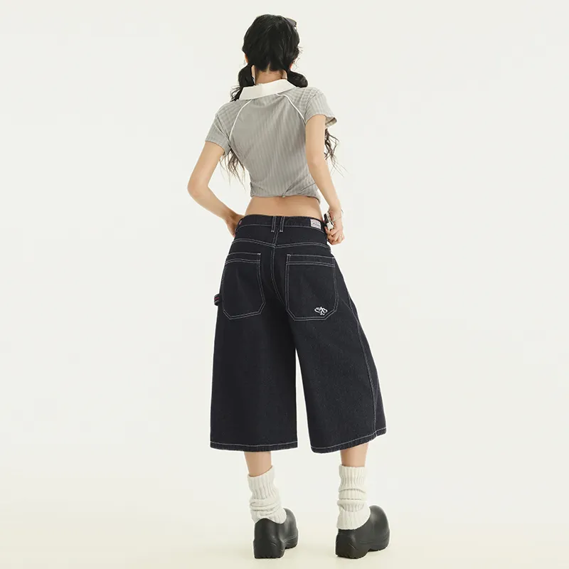 Jenna Chun Denim Shorts Women's-6