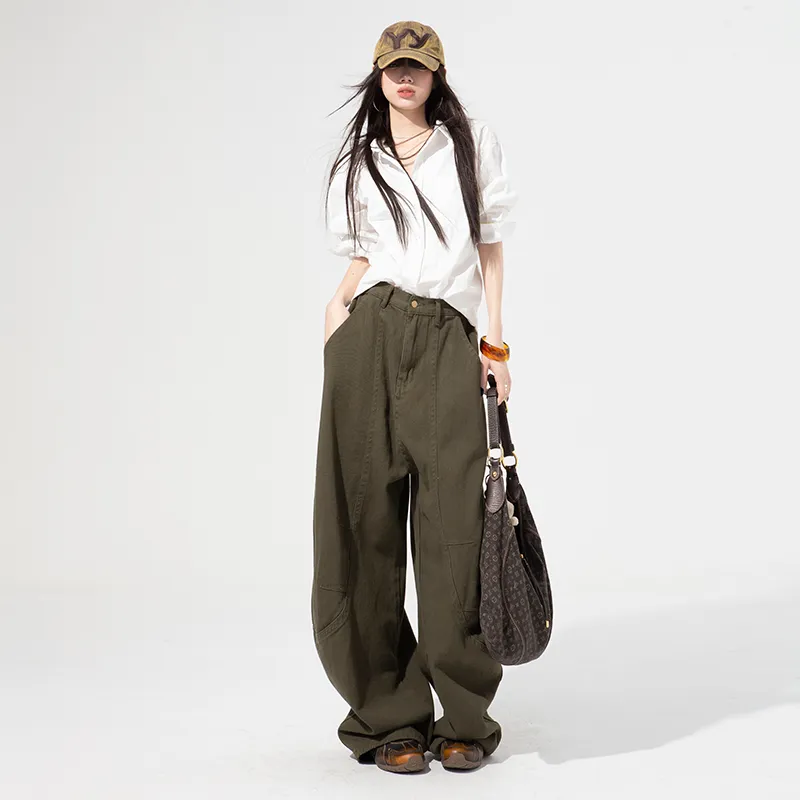 Jenna Chun Jeans Women's Olive Green-3