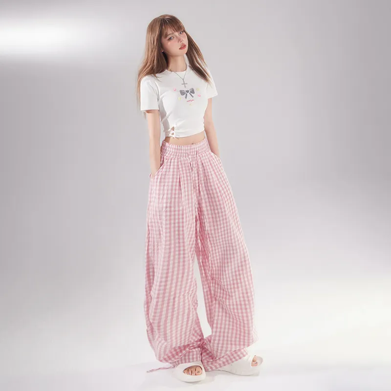 Jenna Chun Casual Pants Women's Pink-8