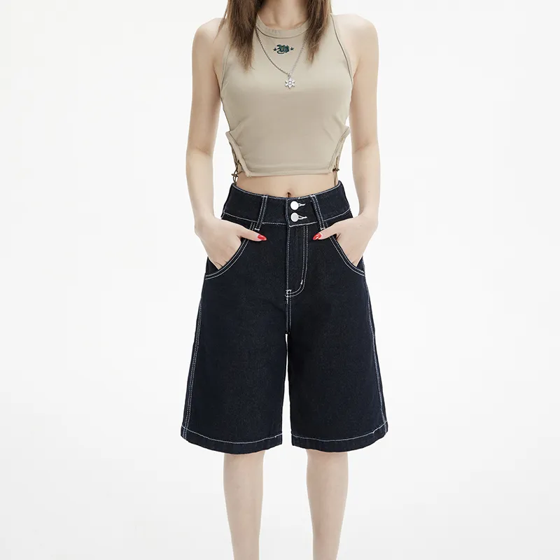 Jenna Chun Denim Shorts Women's-6