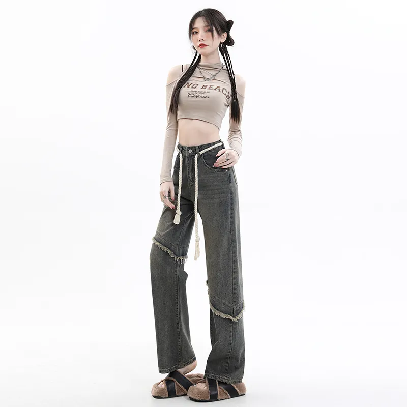 PAZZO Jeans Women's Vintage Blue Gray-4