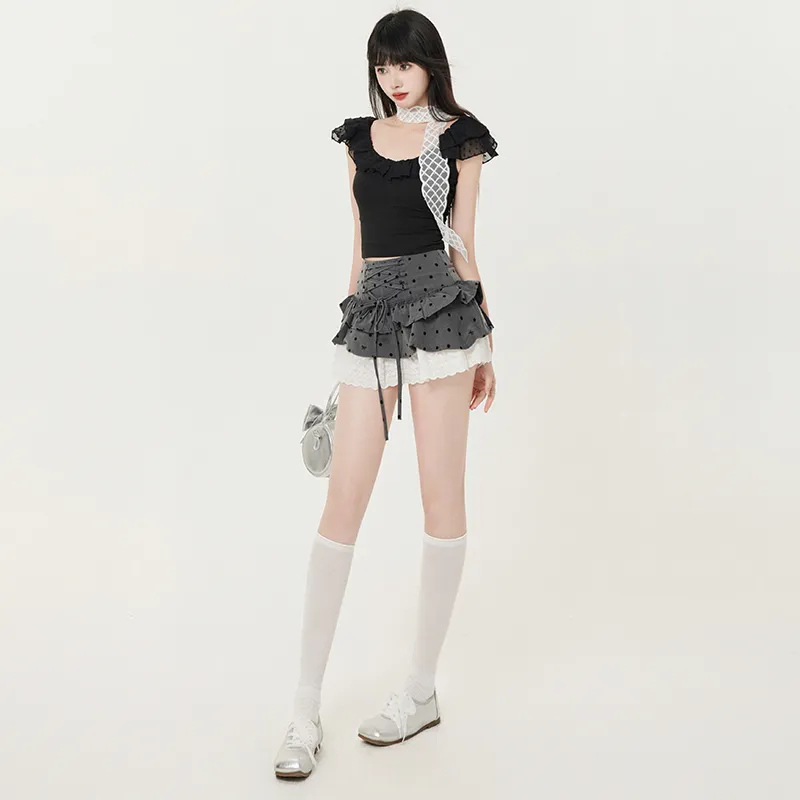 Jenna Chun Casual Short Skirts Women's-5