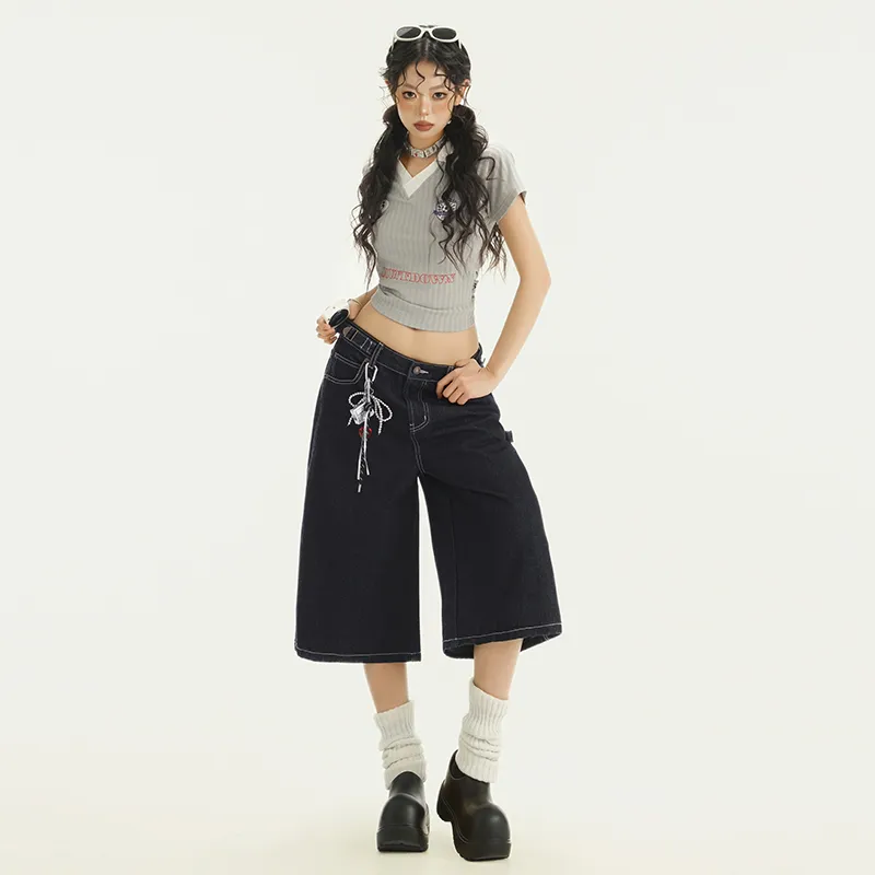 Jenna Chun Denim Shorts Women's-2