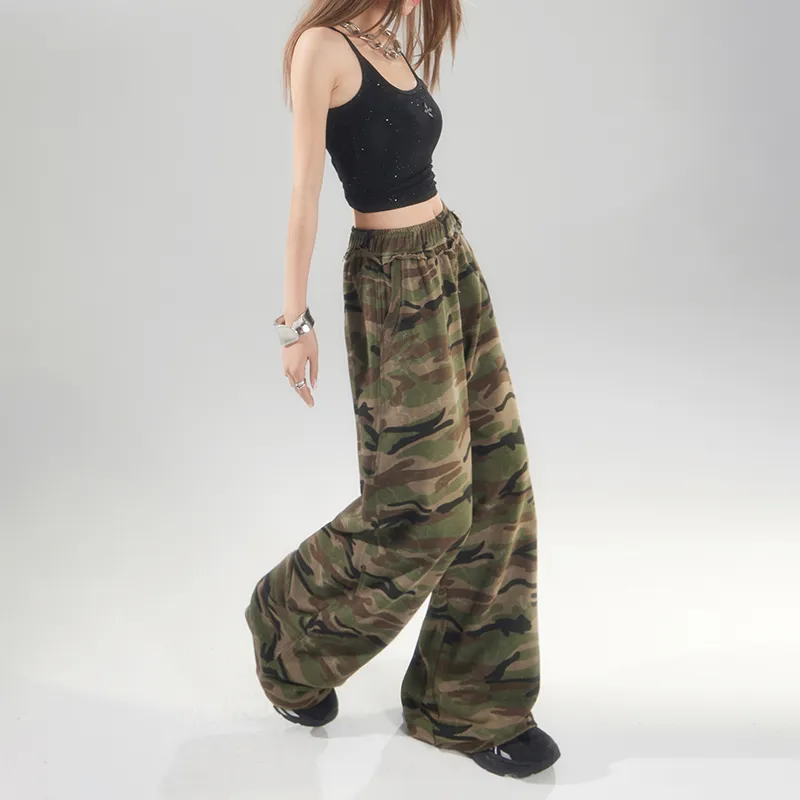 Jenna Chun Casual Pants Women's Camouflage-4