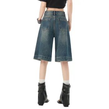 Jenna Chun Denim Shorts Women's Blue