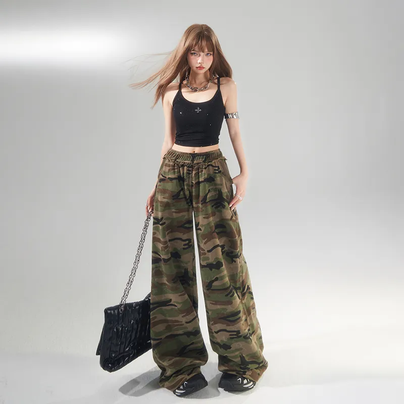 Jenna Chun Casual Pants Women's Camouflage-9