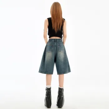 Jenna Chun Denim Shorts Women's Blue