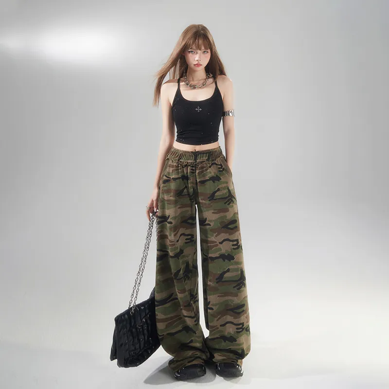 Jenna Chun Casual Pants Women's Camouflage-13