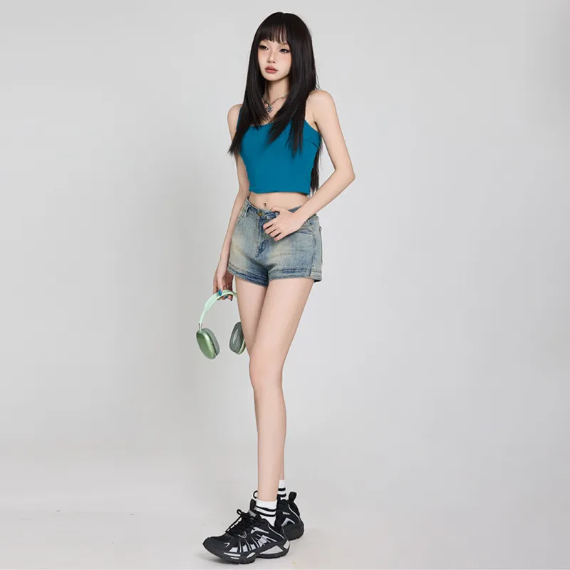 Jenna Chun Denim Shorts Women's-2