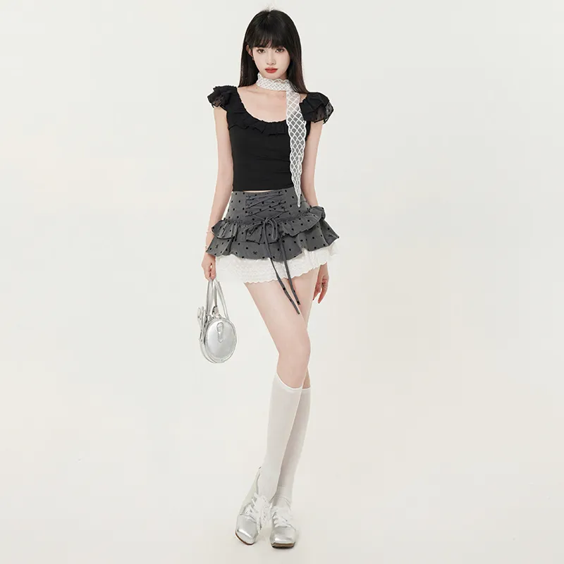 Jenna Chun Casual Short Skirts Women's-3