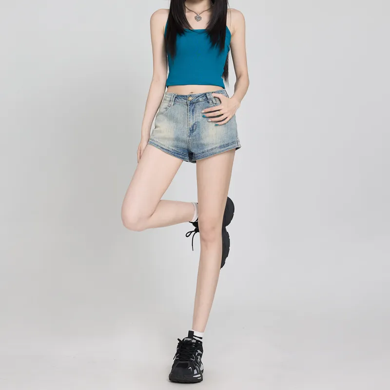 Jenna Chun Denim Shorts Women's-3