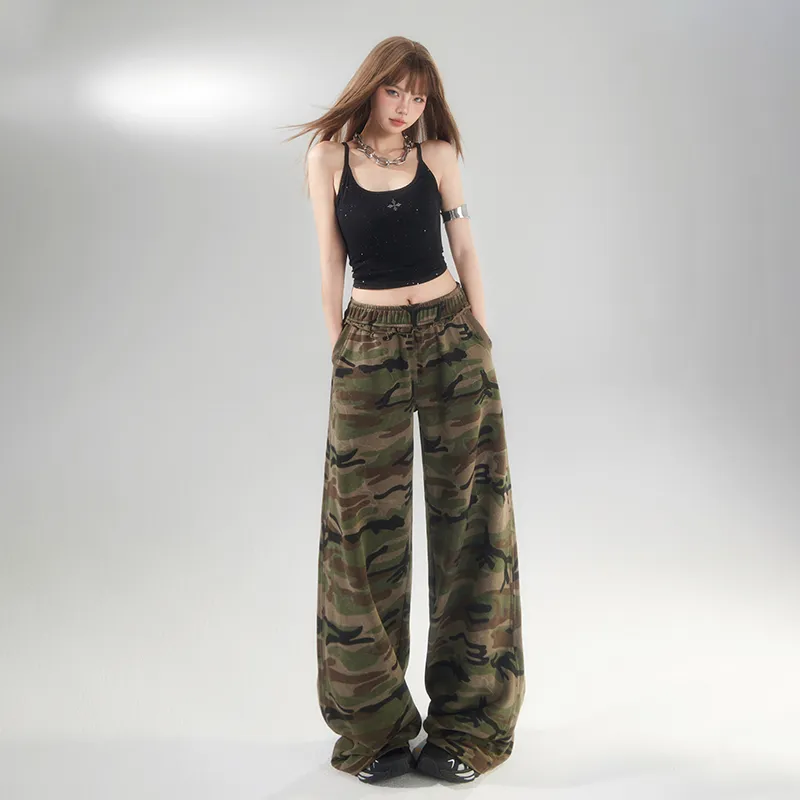 Jenna Chun Casual Pants Women's Camouflage-10