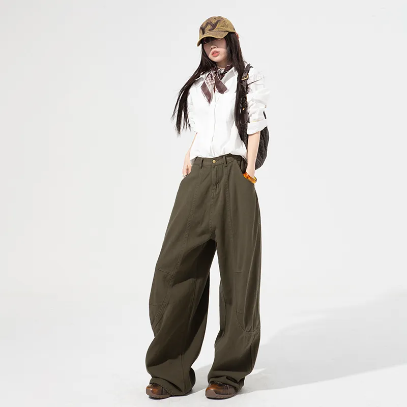Jenna Chun Jeans Women's Olive Green-1