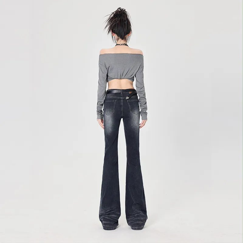 Jenna Chun Jeans Women's Water Pressure Blue Gray-8