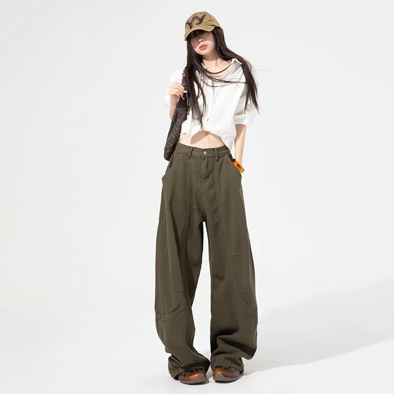 Jenna Chun Jeans Women's Olive Green-5
