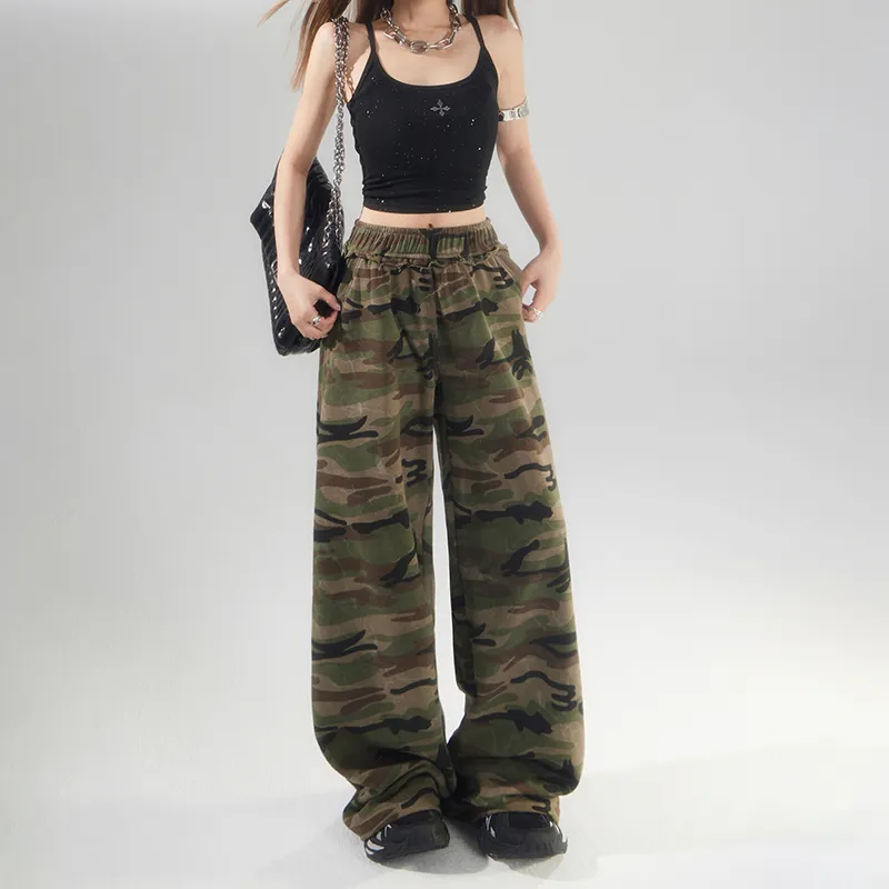 Jenna Chun Casual Pants Women's Camouflage-6