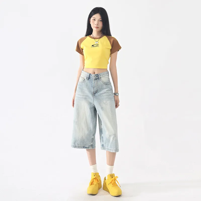 Jenna Chun Denim Shorts Women's-2