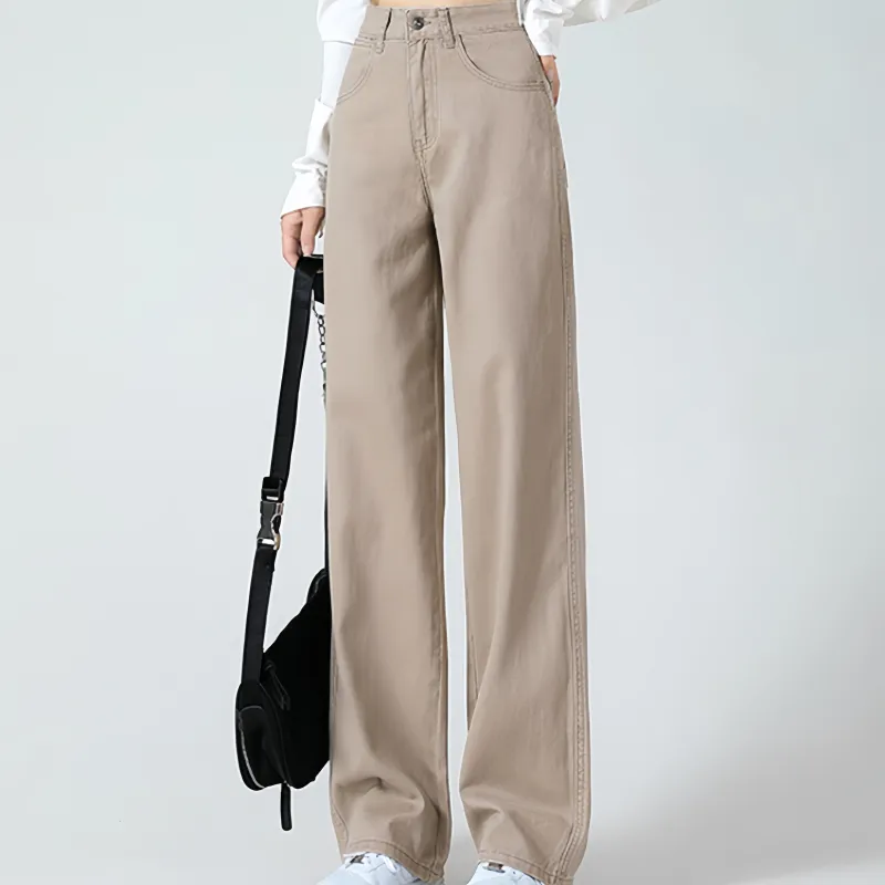 Jenna Chun Jeans Women's Khaki-3