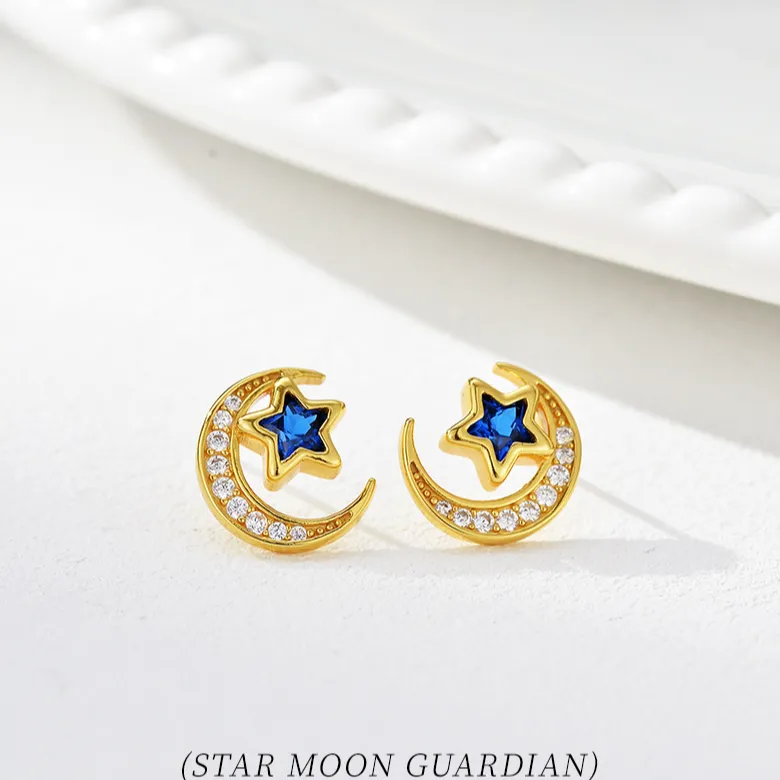 OGDAID S925 Silver Stud Earrings Women's-3