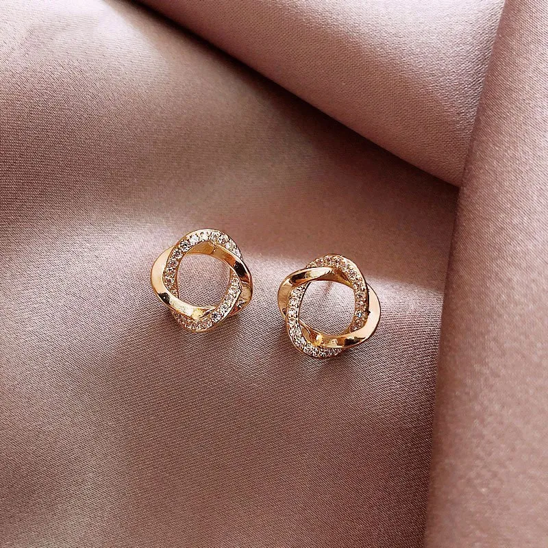 OGDAID Alloy Stud Earrings Women's-3