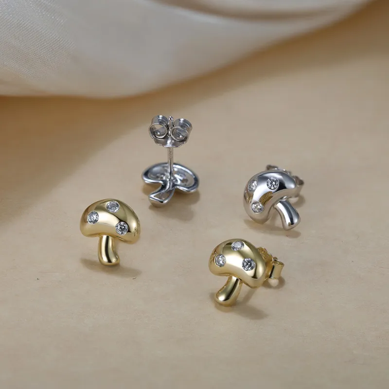 OGDAID S925 Silver Stud Earrings Women's-3