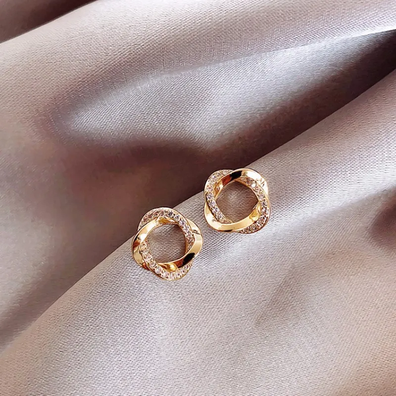 OGDAID Alloy Stud Earrings Women's-2