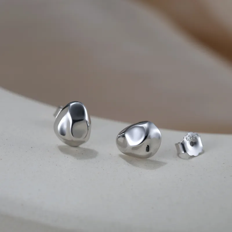 OGDAID S925 Silver Stud Earrings Women's-5