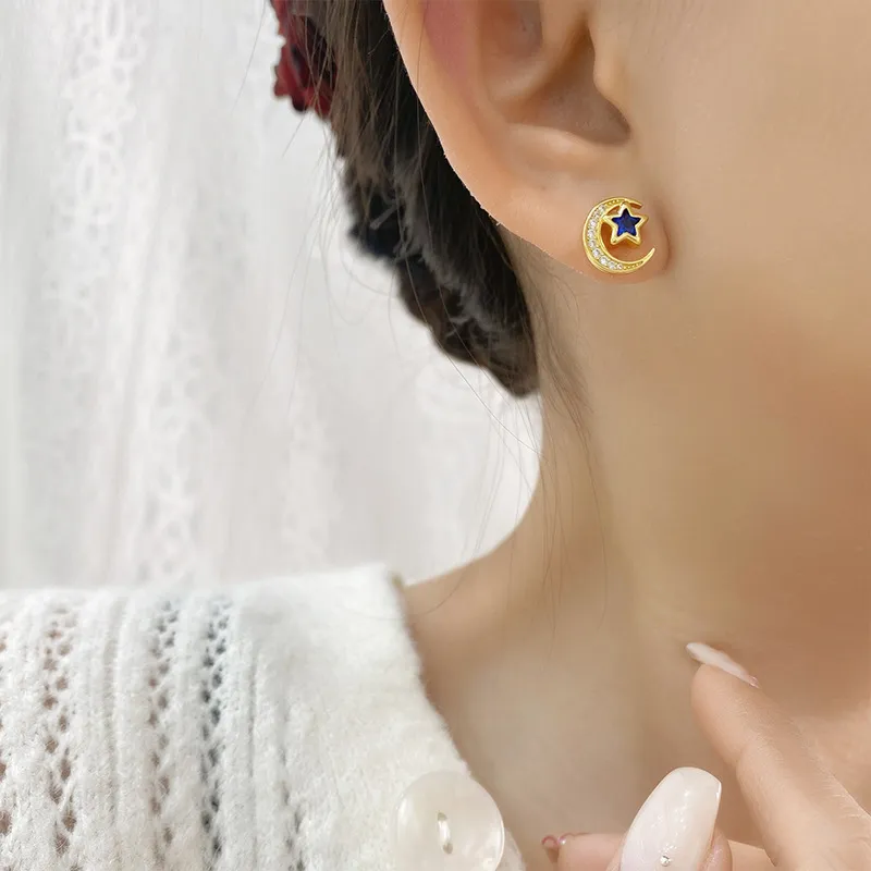 OGDAID S925 Silver Stud Earrings Women's-1