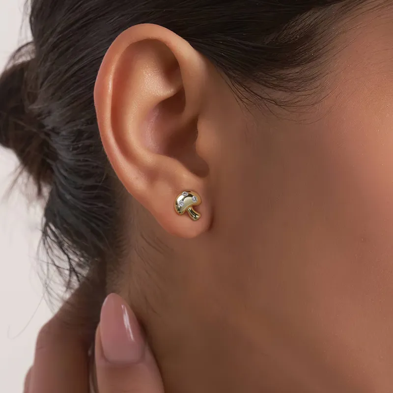 OGDAID S925 Silver Stud Earrings Women's-1