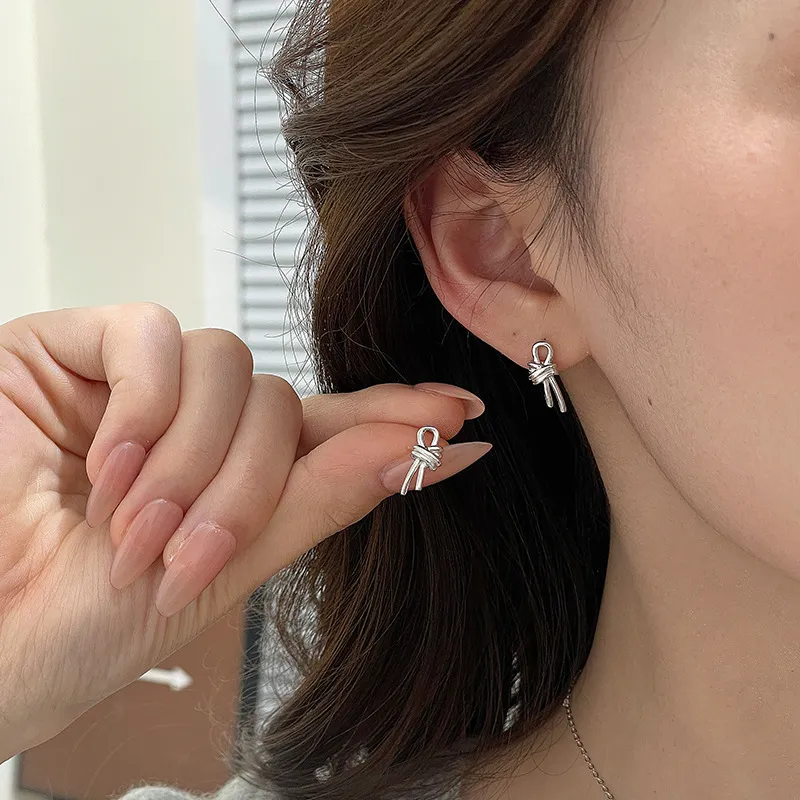 OGDAID S925 Silver Stud Earrings Women's-3