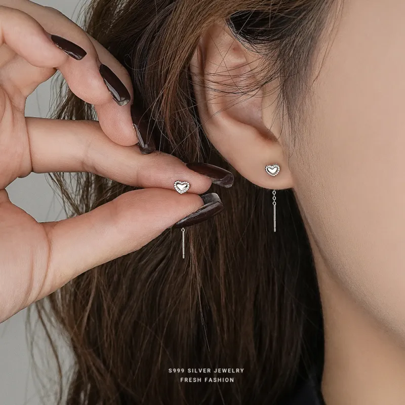 OGDAID S999 Fine Silver Earrings Women's-4