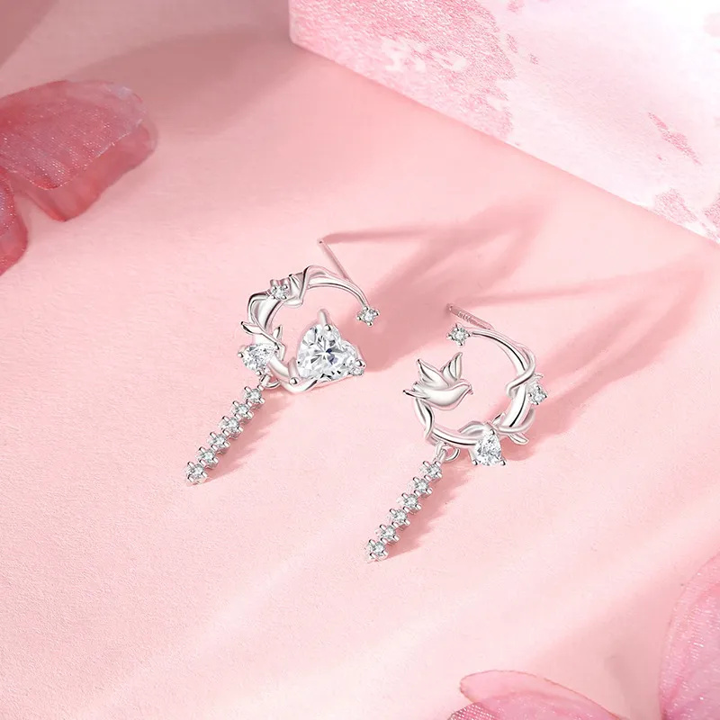 OGDAID S925 Silver Earrings Women's-3