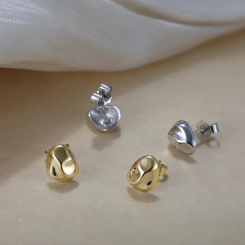 OGDAID S925 Silver Stud Earrings Women's-2