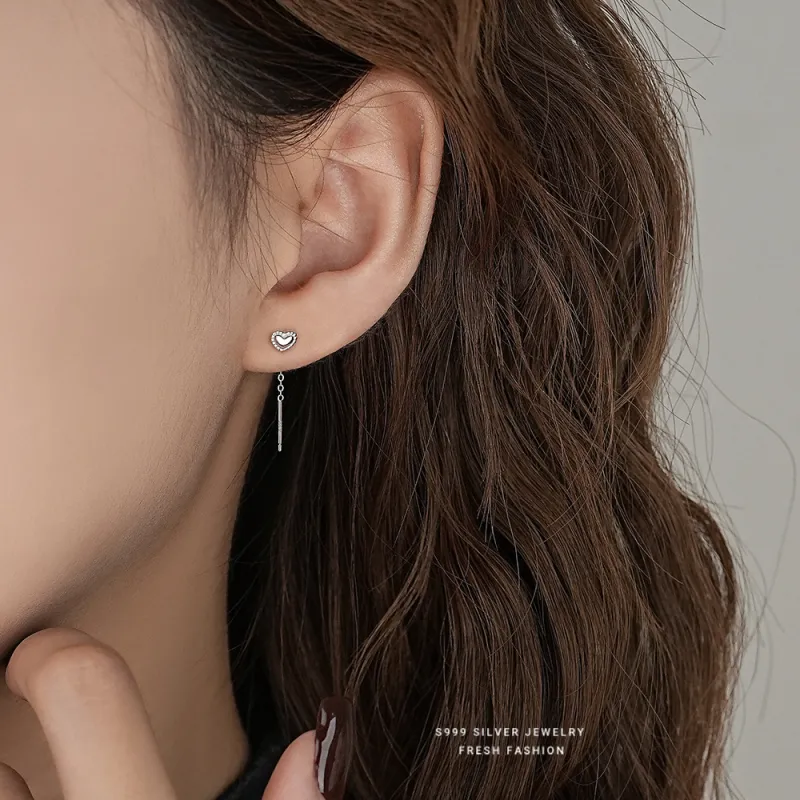 OGDAID S999 Fine Silver Earrings Women's-2