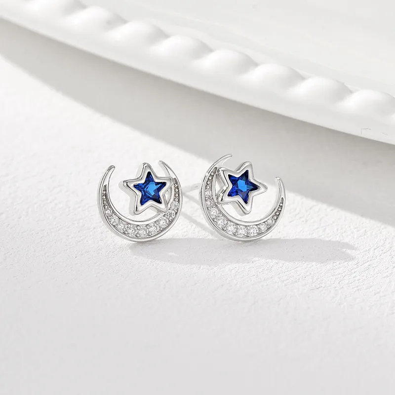 OGDAID S925 Silver Stud Earrings Women's-5